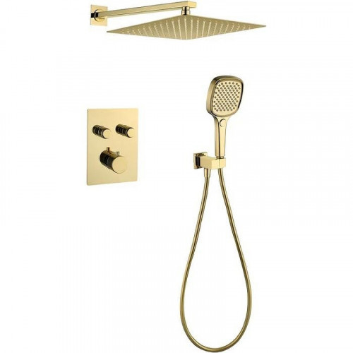 Душевая система Grocenberg GB5040GO с термостатом Золото