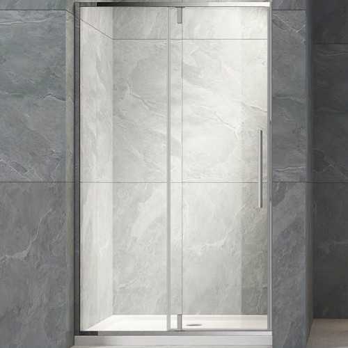 Душевая дверь Veconi Vianno VN-34 120 VN34-120-01-C7 профиль Хром стекло прозрачное