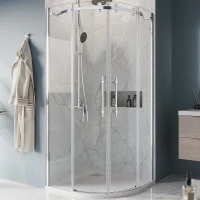 Душевой уголок BelBagno Marino 90x90 MARINO-R-2-90-C-Cr профиль Хром стекло прозрачное