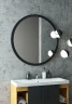 Зеркало Art&Max Napoli 100 AM-Nap-1000-DS-F с подсветкой цвет Черный с бесконтактным выключателем