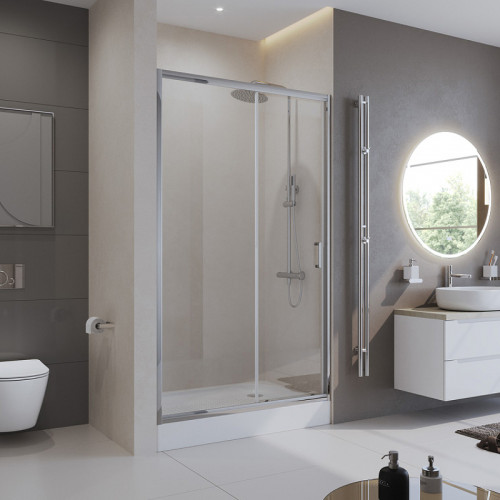 Душевая дверь BelBagno UNO-195-BF-1-120-C-Cr 120х195 профиль Хром стекло прозрачное