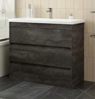 Тумба под раковину Art&Max Family M 90 FAMILY-M-900-3C-PIA-IS цвет Железный камень