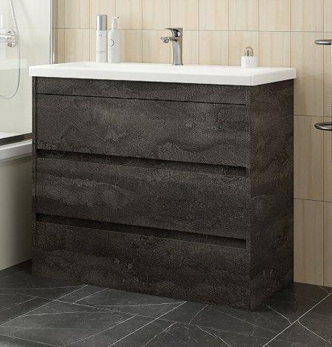 Тумба под раковину Art&amp;Max Family M 90 FAMILY-M-900-3C-PIA-IS цвет Железный камень
