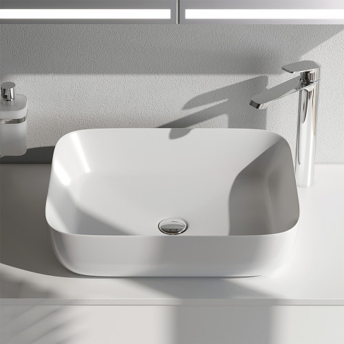 Раковина-чаша AM.PM Func 51 M8FWCC10510WG Белая фарфор накладная