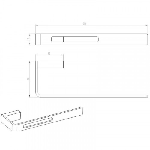 Полотенцедержатель Boheme Q 10945-BR Бронза
