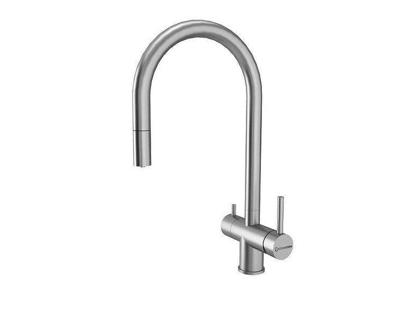 Смеситель для кухни KUCHENSTERN DRIM-FS 403SS40 цвет Нержавеющая сталь