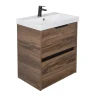 Тумба с раковиной Comforty Селенга 50 00-00022008CF подвесная цвет Дуб темно-коричневый