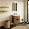 Тумба с раковиной Comforty Селенга 50 00-00022008CF подвесная цвет Дуб темно-коричневый