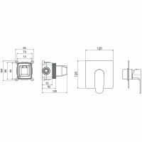 Смеситель для душа Aquatek Оберон AQ1266MB Черный матовый
