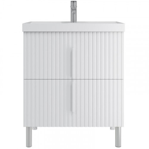 Тумба под раковину СанТа Юпитер 70 700363 Белый глянец