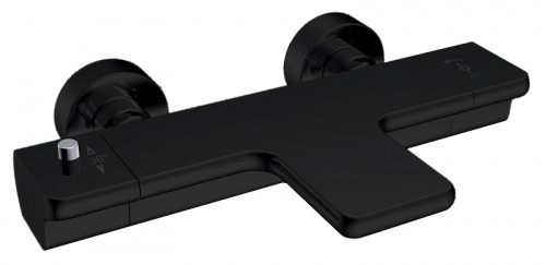 Смеситель для ванны AltroBagno Lamberto 0212 MB с термостатом цвет Черный матовый