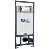 Унитаз с инсталляцией Jacob Delafon Elite EDX114RU-00 + WeltWasser WW Marberg 507 10000005949+10000005952 с сиденьем Микролифт и клавишей смыва Хром глянцевый