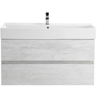 Тумба под раковину Cezares Molveno 46 80 MOLVENO 46-80-2C-SO-LB подвесная Legno Bianco МДФ / ЛДСП