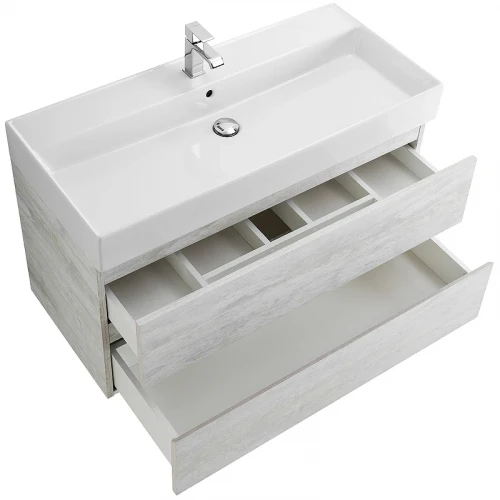 Тумба под раковину Cezares Molveno 46 80 MOLVENO 46-80-2C-SO-LB подвесная Legno Bianco МДФ / ЛДСП