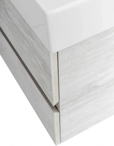 Тумба под раковину Cezares Molveno 46 80 MOLVENO 46-80-2C-SO-LB подвесная Legno Bianco МДФ / ЛДСП