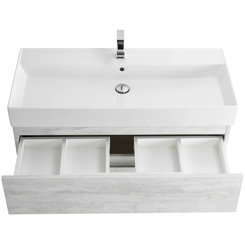 Тумба под раковину Cezares Molveno 46 80 MOLVENO 46-80-2C-SO-LB подвесная Legno Bianco МДФ / ЛДСП