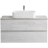 Тумба под раковину Cezares Molveno 46 80 MOLVENO 46-80-2C-SO-LB подвесная Legno Bianco МДФ / ЛДСП