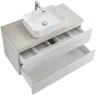 Тумба под раковину Cezares Molveno 46 80 MOLVENO 46-80-2C-SO-LB подвесная Legno Bianco МДФ / ЛДСП