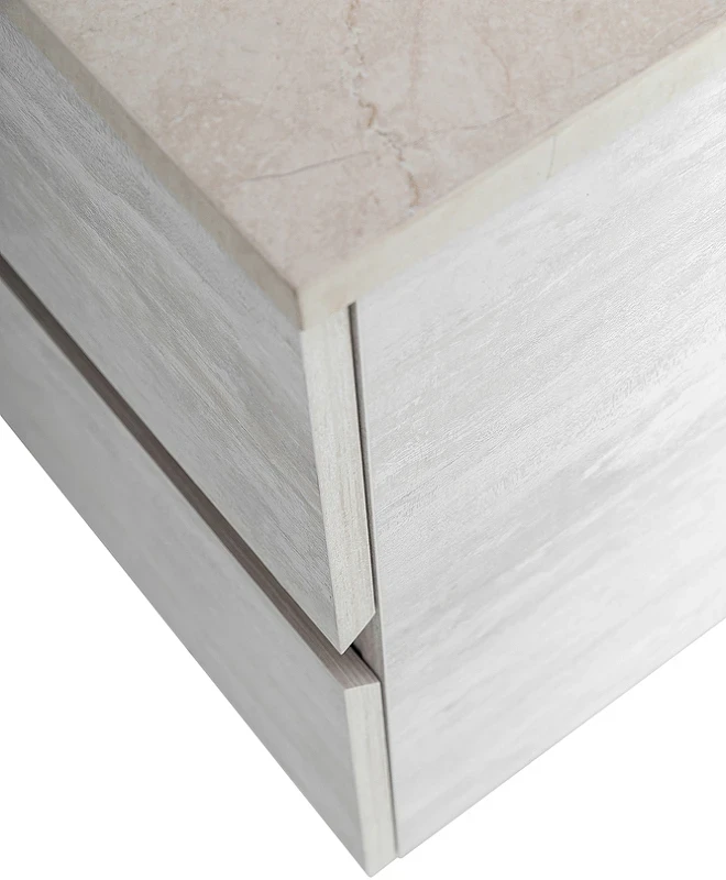 Тумба под раковину Cezares Molveno 46 80 MOLVENO 46-80-2C-SO-LB подвесная Legno Bianco МДФ / ЛДСП