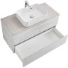 Тумба под раковину Cezares Molveno 46 80 MOLVENO 46-80-2C-SO-LB подвесная Legno Bianco МДФ / ЛДСП