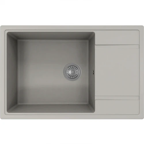 Кухонная мойка Florentina Липси-780 XL 20.505.D0780.305 Грей искусственный камень (литьевой мрамор) встраиваемый