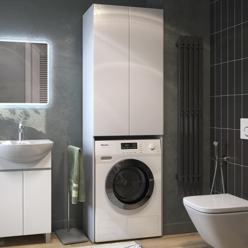 Шкаф пенал Vigo Wing 64 shnr.WIN.64.2D над стиральной машиной цвет Белый