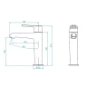 Смеситель для раковины RGW Shower Panels SP-301 511405301-01 Хром латунь