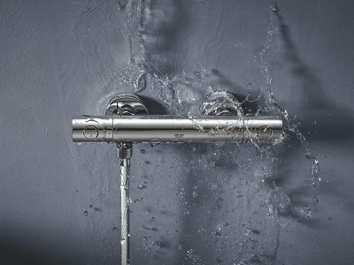 Смеситель для душа Grohe Grohtherm 800 Cosmopolitan 34765000 с термостатом Хром латунь на стену