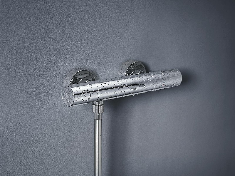 Смеситель для душа Grohe Grohtherm 800 Cosmopolitan 34765000 с термостатом Хром латунь на стену
