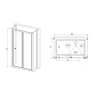 Душевой уголок RGW Classic 750x80 040941758-011P профиль цвет Хром стекло прозрачное