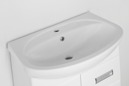 Тумба под раковину Style Line Ирис 65 Белый глянец МДФ / ЛДСП