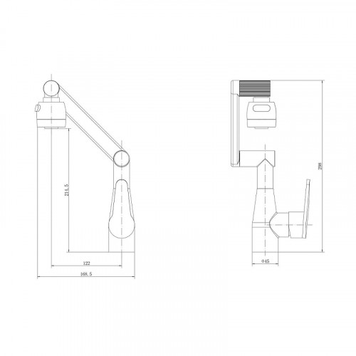 Смеситель для кухни Plstart PL4010 цвет Хром