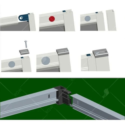 Душевой уголок RGW Classic 100x100 32094800-014 профиль цвет Черный стекло прозрачное