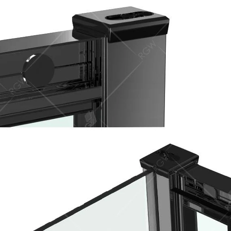Душевой уголок RGW Classic 100x100 32094800-014 профиль цвет Черный стекло прозрачное