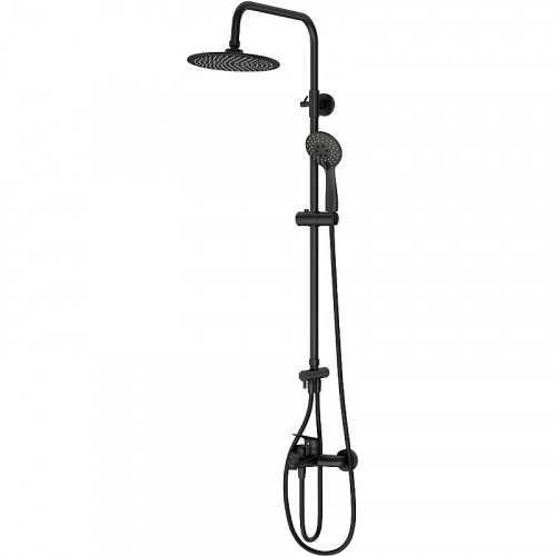Душевая система Laguraty 7005 Черный латунь на стену