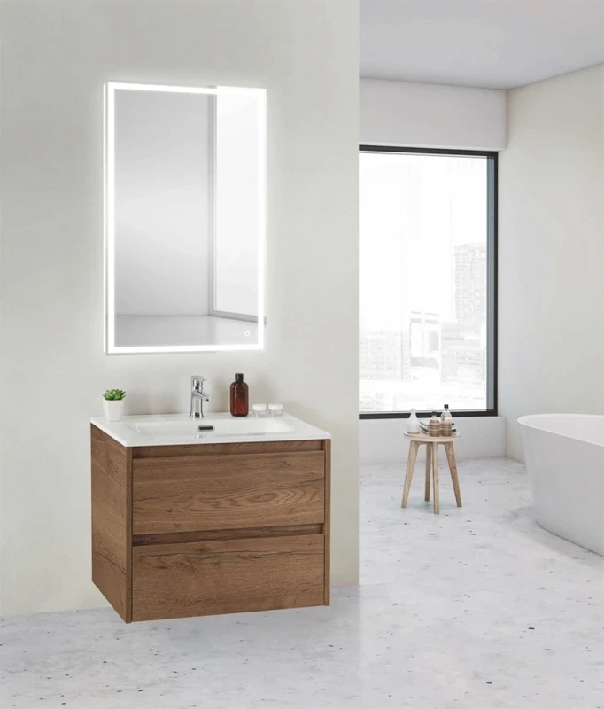 Тумба под раковину BelBagno KRAFT 39-600/390-2C-SO-RT подвесная Rovere Tabacco МДФ / ЛДСП