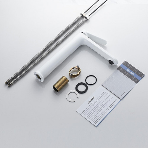 Смеситель для раковины Shevanik S43C S4311C цвет Белый