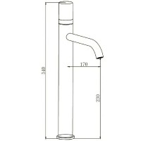 Смеситель для раковины Boch Mann Stella Stone XL BM9970 Хром латунь