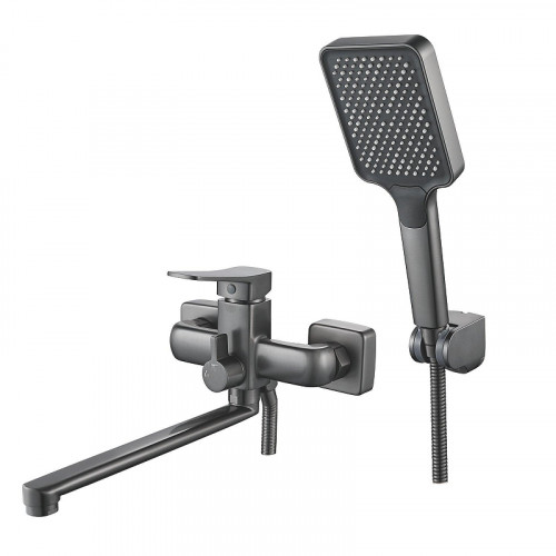 Смеситель для ванны Shevanik S9902T универсальный цвет Оружейная сталь