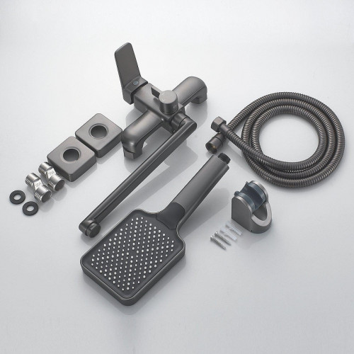 Смеситель для ванны Shevanik S9902T универсальный цвет Оружейная сталь