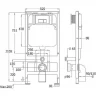 Комплект унитаза с инсталляцией WeltWasser BAMBERG 525 + GELBACH 043 MT-BL + BAMBERG WT 10000012794 цвет Черный матовый с сиденьем Микролифт и клавишей смыва цвет Белый