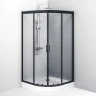 Душевой уголок AM.PM Gem 100х100 W90G-401-100BT профиль Черный матовый стекло прозрачное