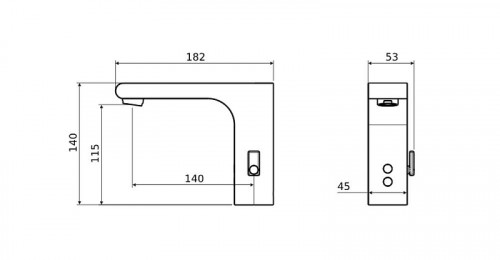 Смеситель для раковины Aquatek Лира AQ5410CR цвет Хром