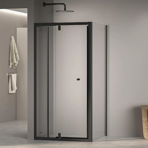 Душевой уголок RGW Passage 100x100 41083200-014 профиль цвет Черный стекло прозрачное