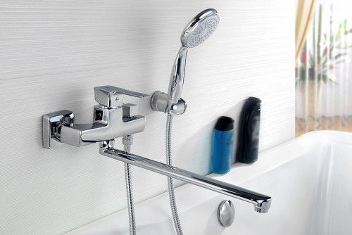 Смеситель для ванны Lemark Basis LM3617C универсальный Хром латунь на стену