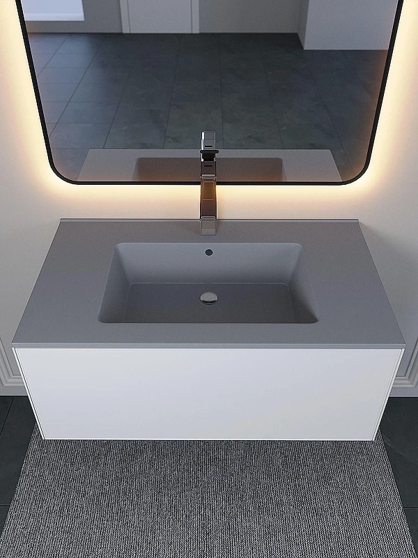 Раковина Uperwood Parma Quartz 86 291003010 цвет Бетон