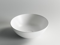 Раковина-чаша Ceramicanova Element 35 CN6003 Белая матовая фаянс накладная