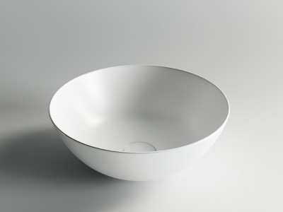 Раковина-чаша Ceramicanova Element 35 CN6003 Белая матовая фаянс накладная