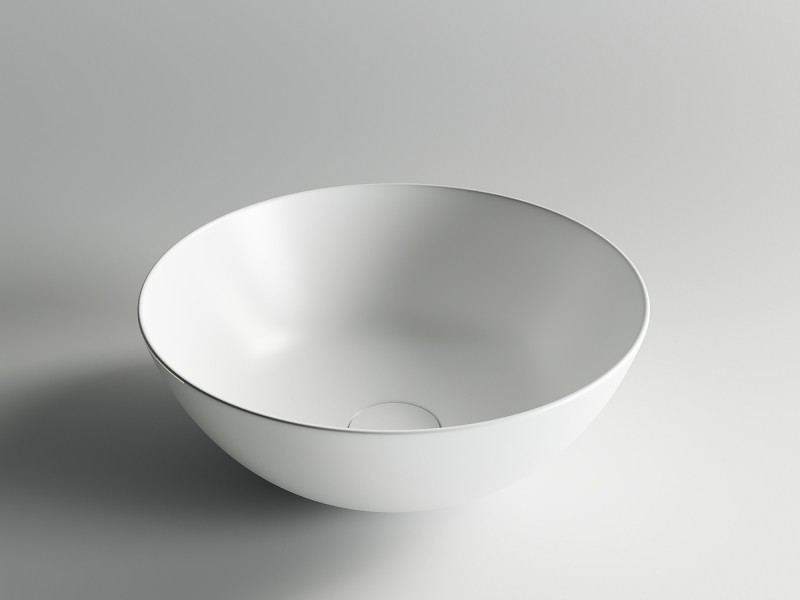 Раковина-чаша Ceramicanova Element 35 CN6003 Белая матовая фаянс накладная