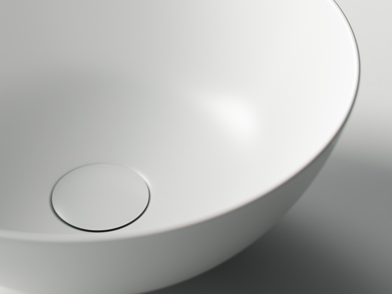 Раковина-чаша Ceramicanova Element 35 CN6003 Белая матовая фаянс накладная